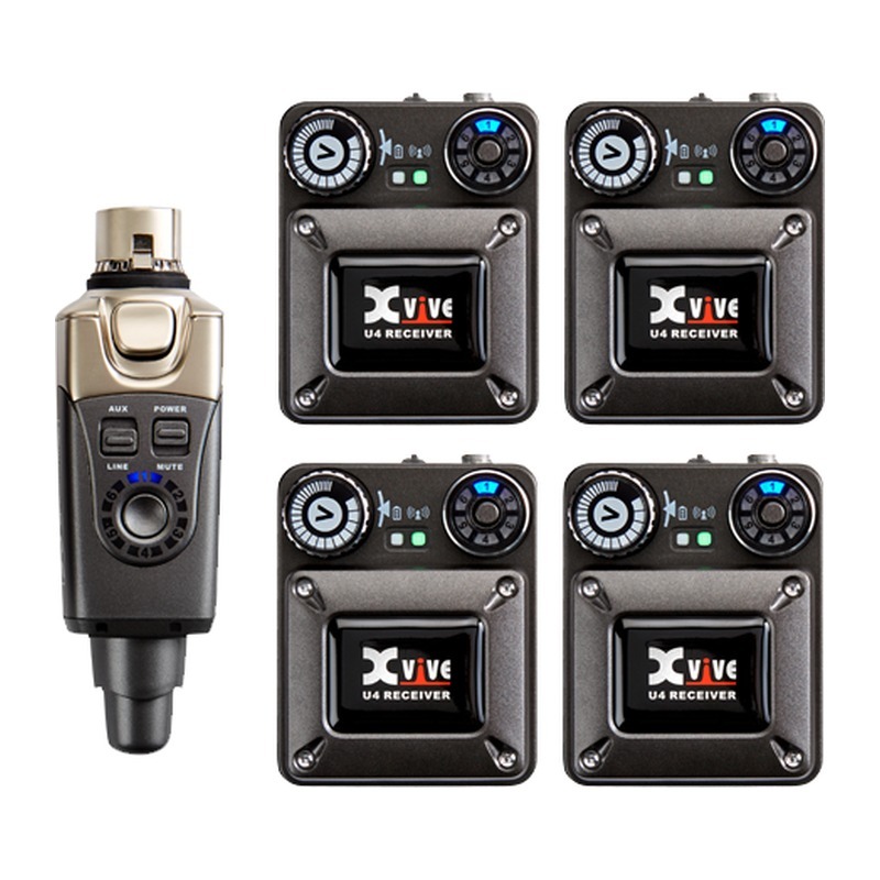 Xvive U4R4 Wireless IEM System 入耳式無線監聽傳輸介面