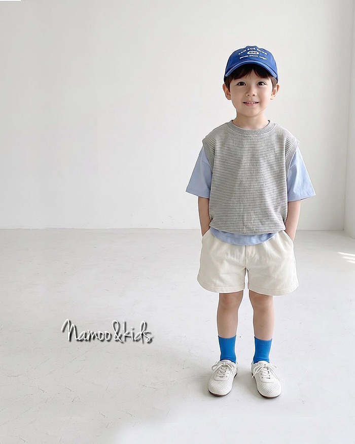 正韓夏NAMOO_KIDS 男女寶都可以透氣小白鞋