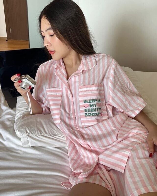 <最新款🌟> 泰國品牌 Slip to Sleep 夏日睡衣 短褲套裝 條紋款 七色