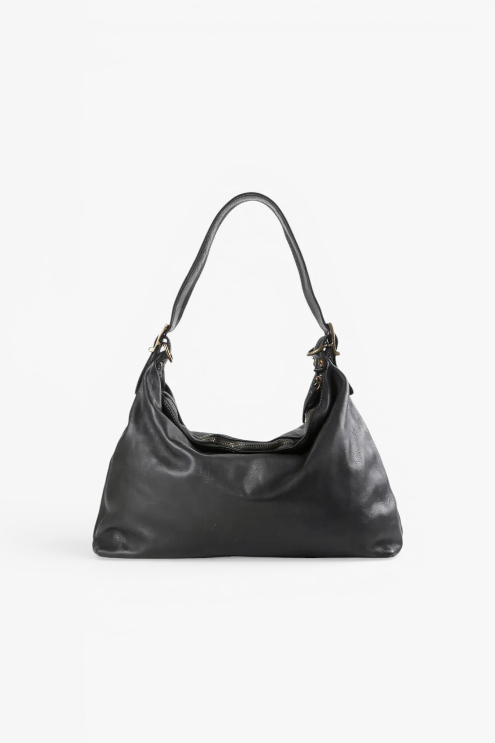 Ana 極簡方型側背包 黑色