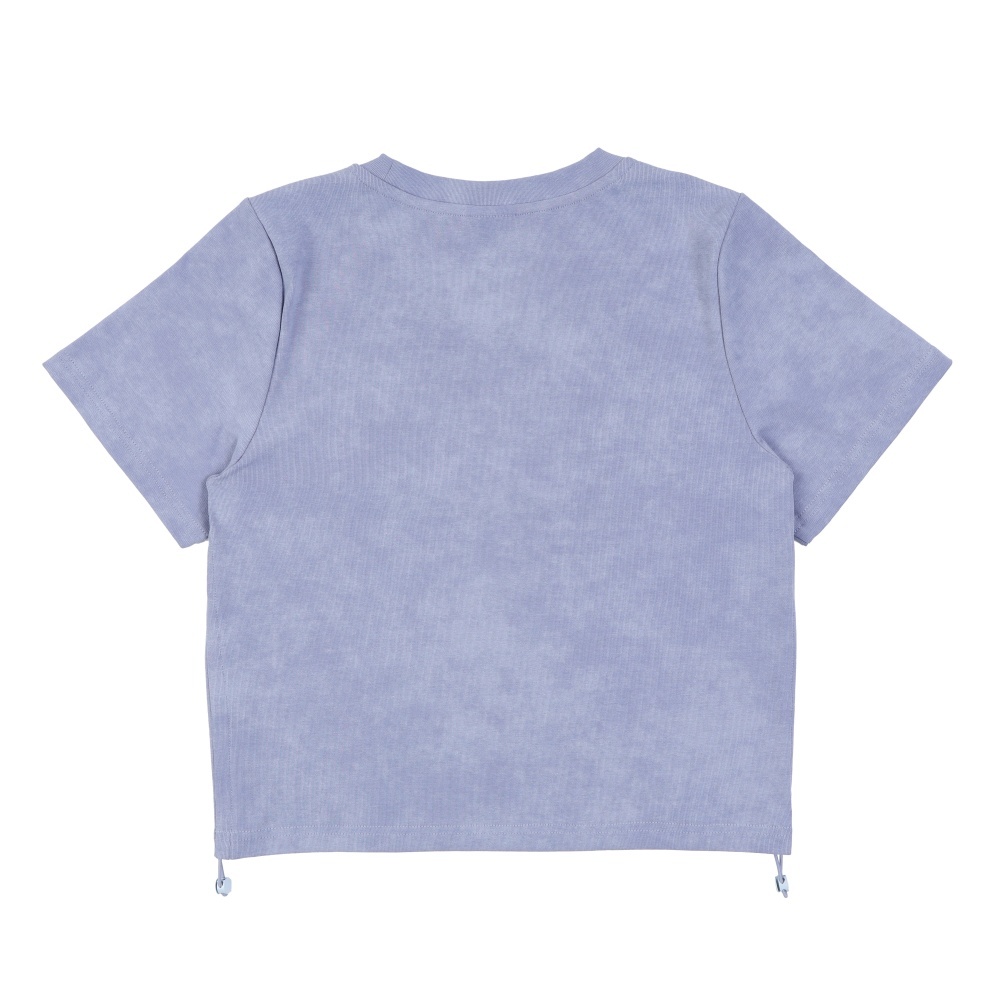 KANGOL 短T 藍紫 抽繩 貼布 短袖 上衣 女 6622101391