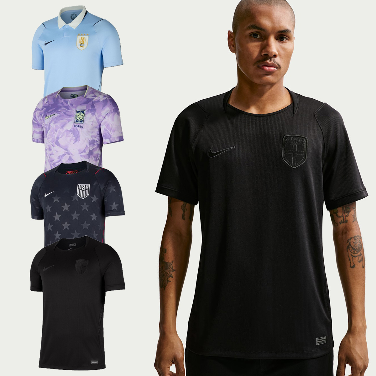 男女款 NIKE X FIFA DRI-FIT TEE 挪威 美國 韓國 烏拉圭 主場 客場 世界盃 世足 球衣 短T【IB5381/IB5395/IO4680/IB5386】ADFIFA