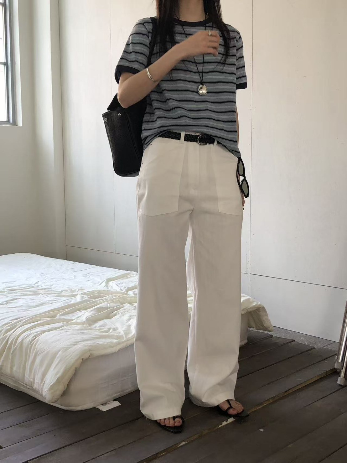 東大門🇰🇷-高腰顯瘦寬褲