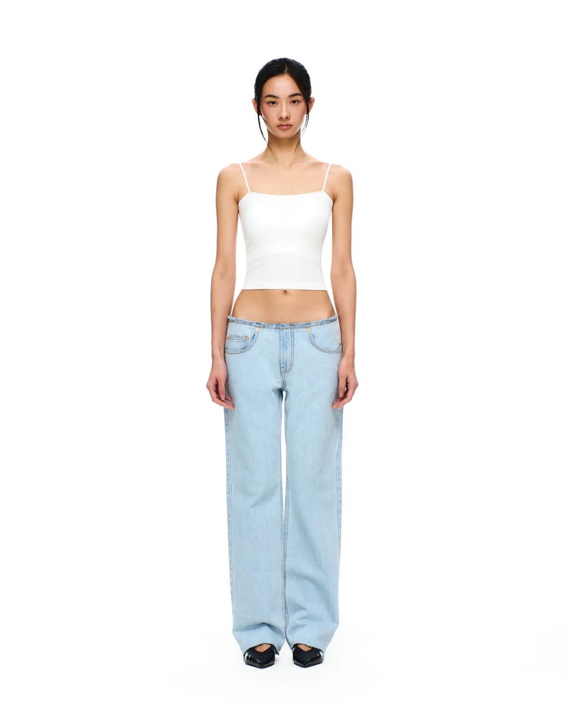 🇰🇷Verish 2026SS 莫代爾可調式細肩平口bra top