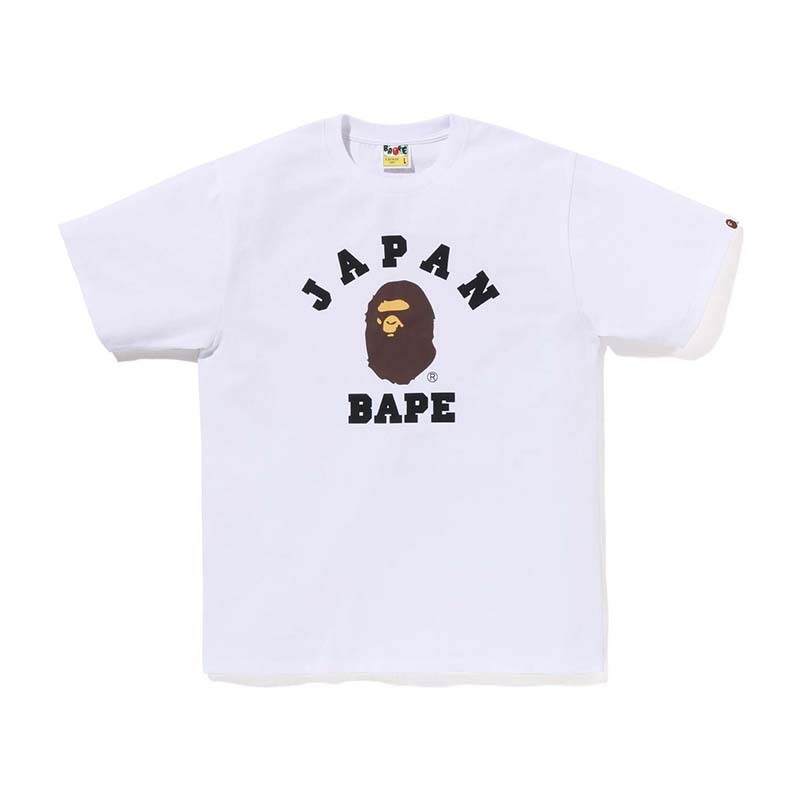 BAPE Japan College City Tee 日本 猿人 短袖 白色 1J22110013-WE [台灣現貨]