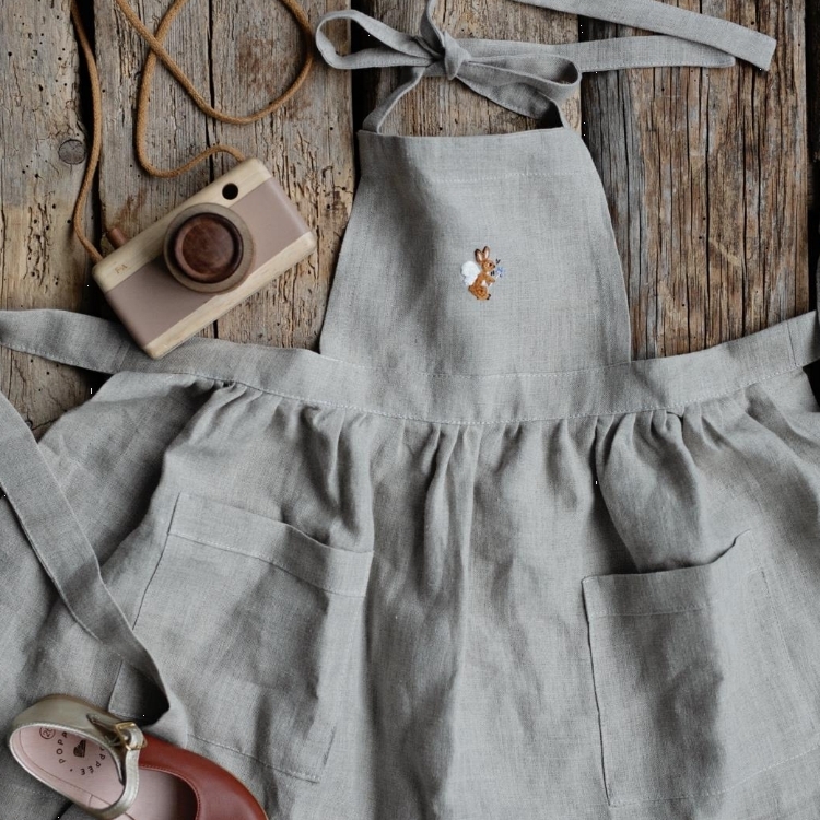 (預購)ALL THE BEAUTIFUL LINEN 綁帶圍裙 APRON