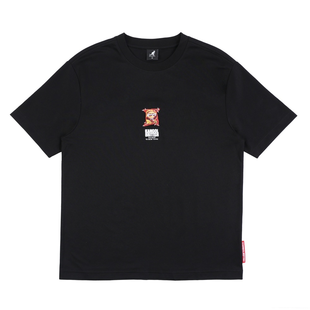 KANGOL 短T 黑色  立體零食 趣味  短袖 中性 6625102120