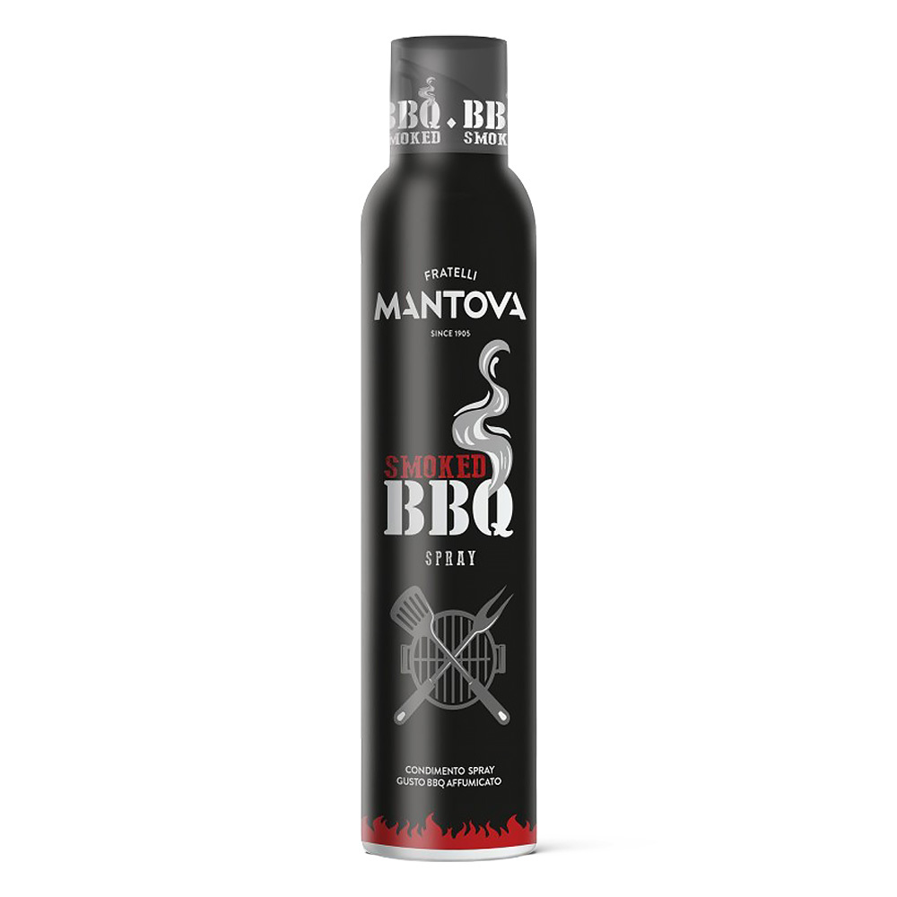 限時!【MANTOVA】煙燻燒烤風味葵花油噴霧(200毫升) Smoked BBQ Spray/煎煮炒炸皆宜/義大利原裝