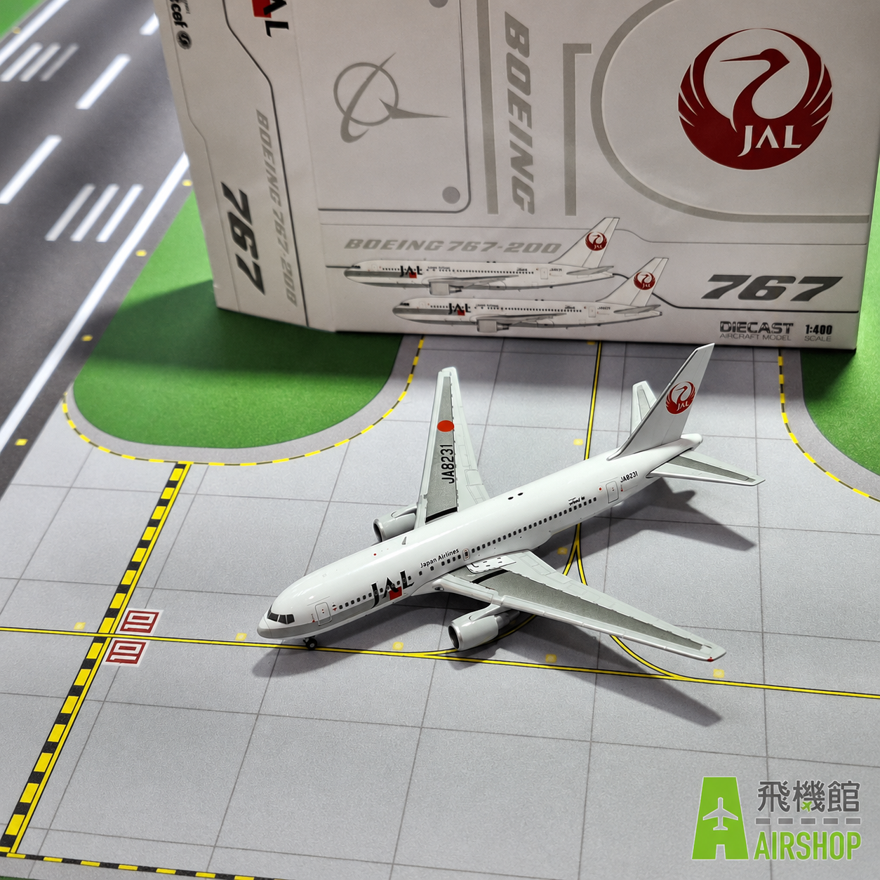 JC wings 1/400 日本航空波音767-200 JA8231 早期鶴丸標準塗裝