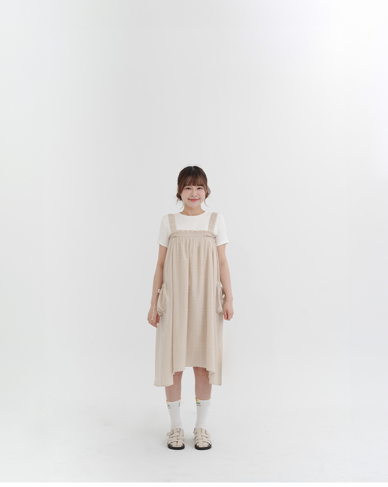 Women's Clothing, Parent-Child Series, Two-Way Detachable Camisole Dress, Available in Two Colors【01087267】in stock+pre-order
