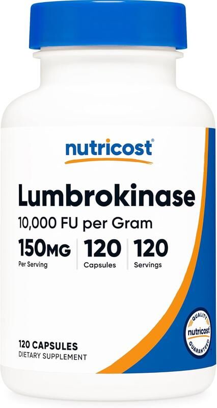 代購 Nutricost Lumbrokinase Capsules 150 mg (120 Capsules)