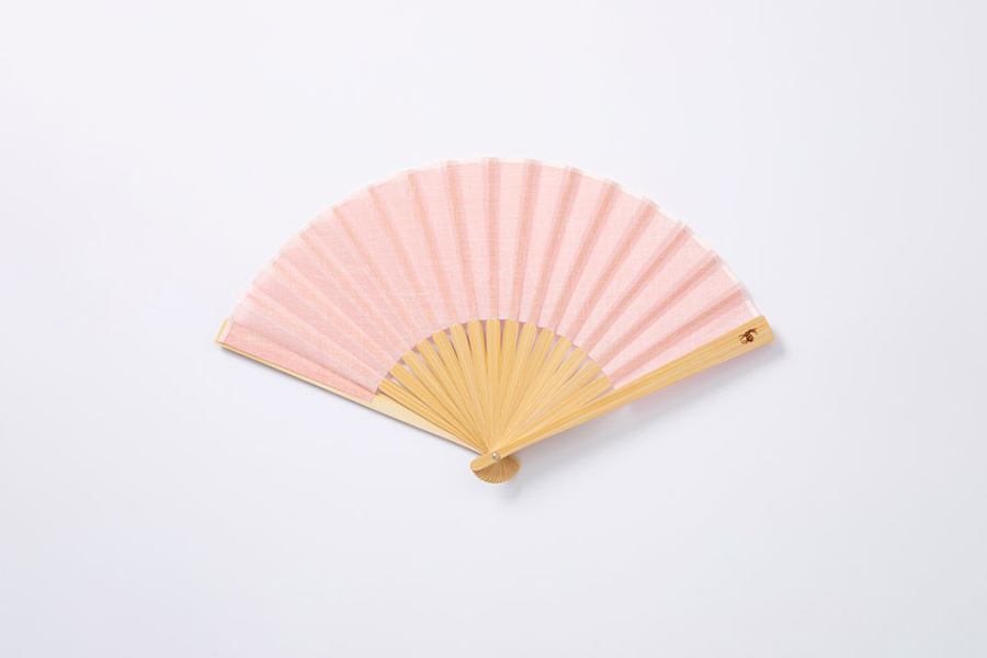 中川政七商店 - 不需袋子的蚊帳織扇子 / 薄紅