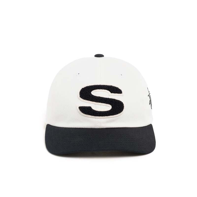 Stussy Chenille S Snapback Cap 棒球帽 帽子 白色 1311061-NL [台灣現貨]