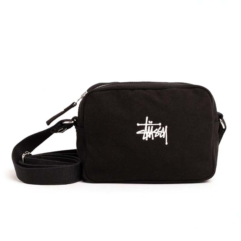 Stussy Canvas Pouch 小包 側背包 黑色 134255-BK [台灣現貨]