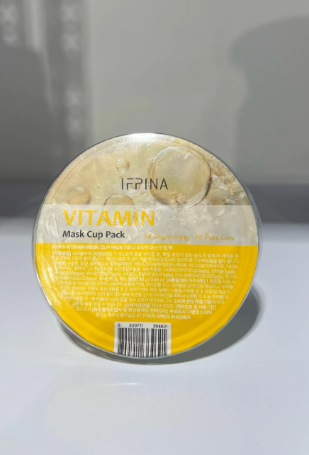 TT17 韓國IFPINA 維他命提亮軟膜杯 VITAMIN Mask Cup Pack 28g
