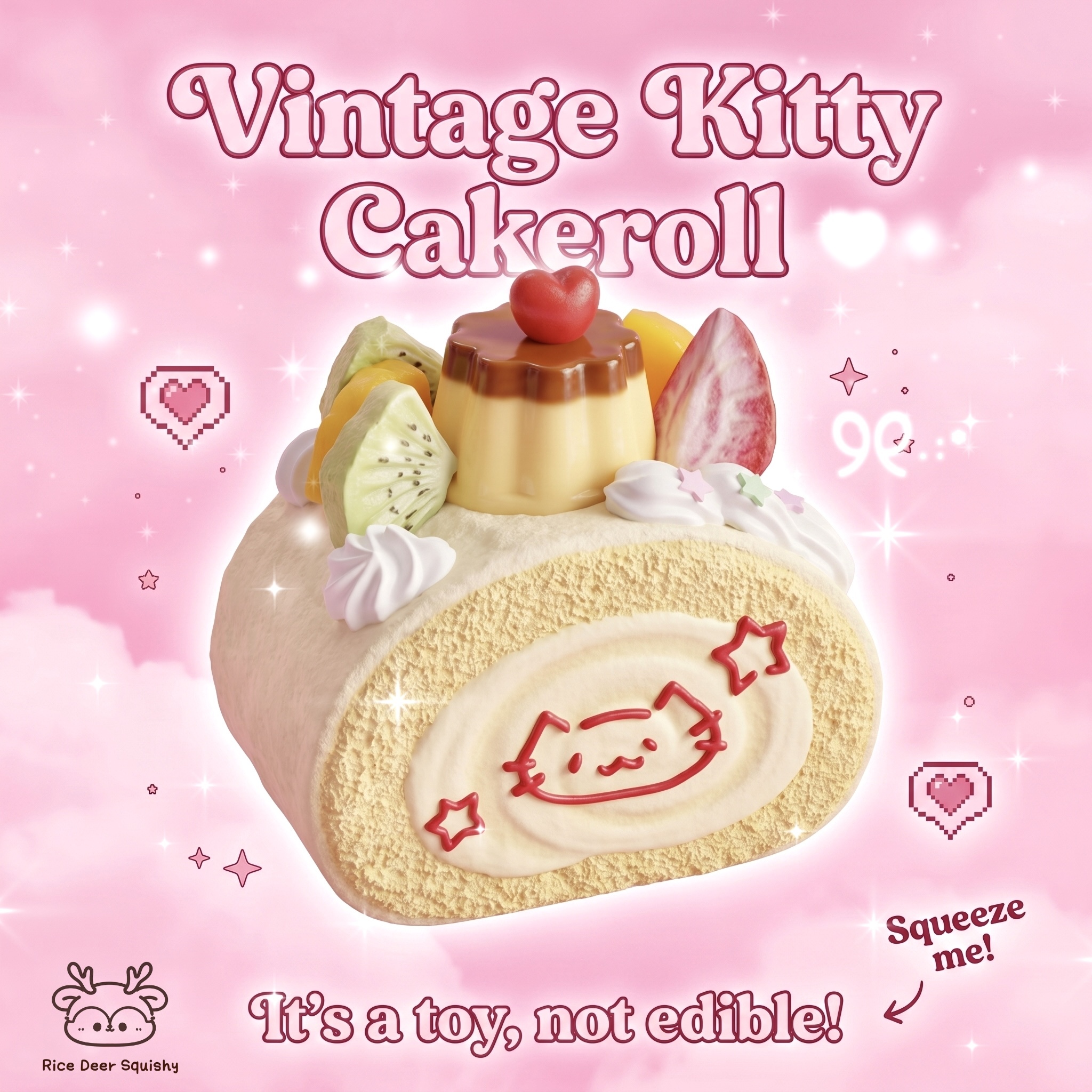 Vintage Kitty Cakeroll - by Handmade