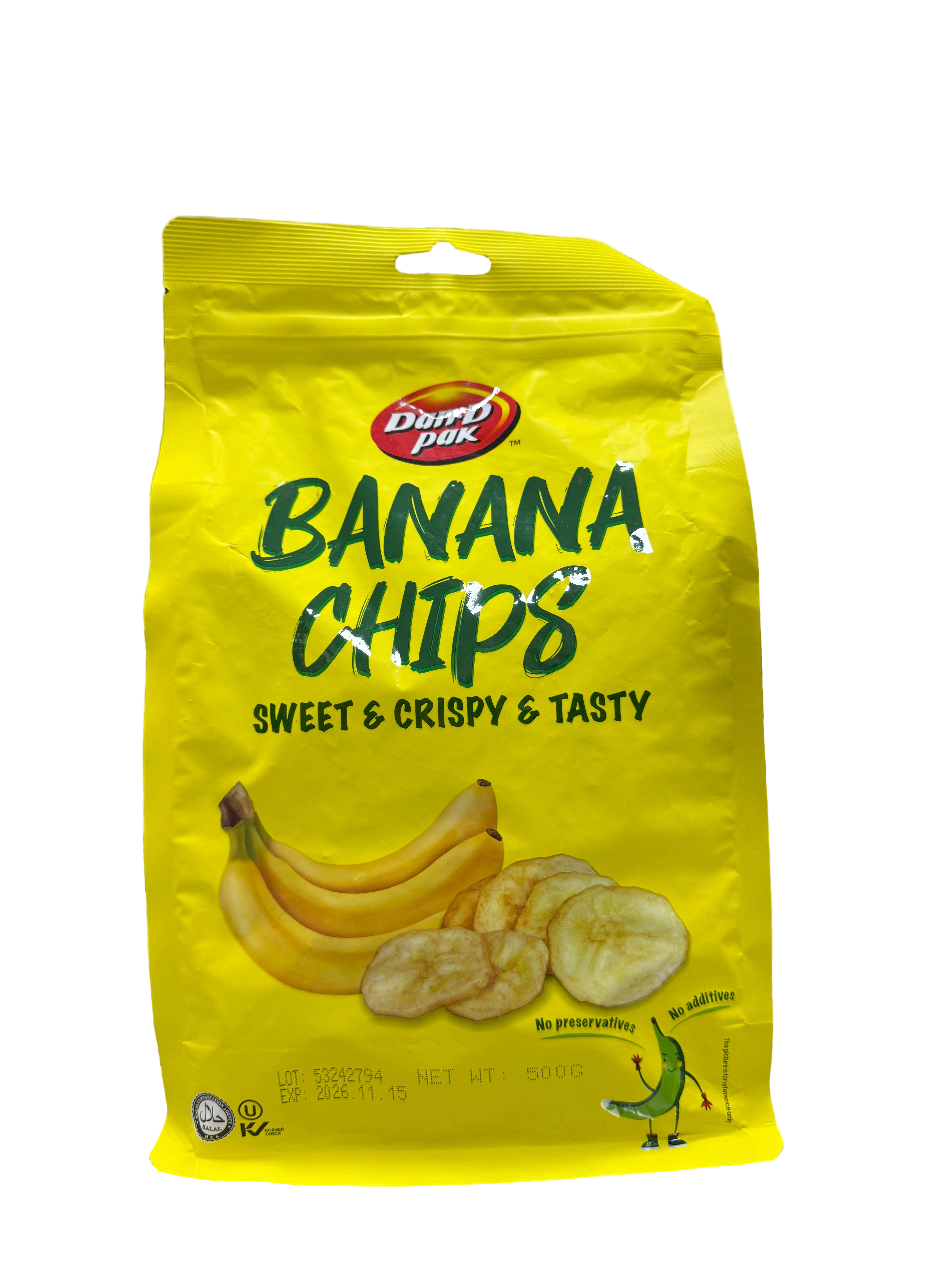 【Dan-D Pak】原味香蕉脆片 500g (效期：2026.11)  原味