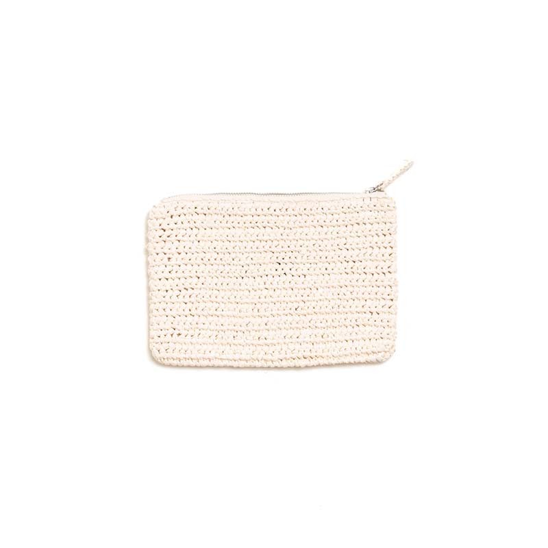 Stussy Woven Zip Pouch 拉鍊零錢包 零錢袋 米色 134271-IR [台灣現貨]