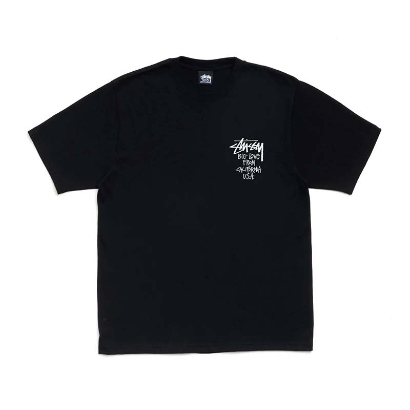 Stussy Big Love Tee 文字 短袖 黑色 1905218-BK [台灣現貨]