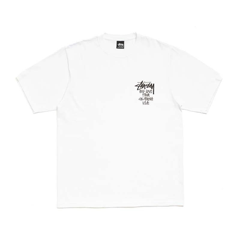 Stussy Big Love Tee 文字 短袖 白色 1905218-WE [台灣現貨]