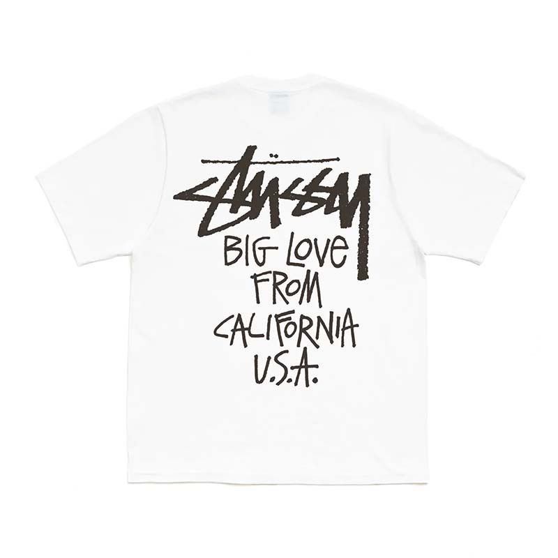 Stussy Big Love Tee 文字 短袖 白色 1905218-WE [台灣現貨]