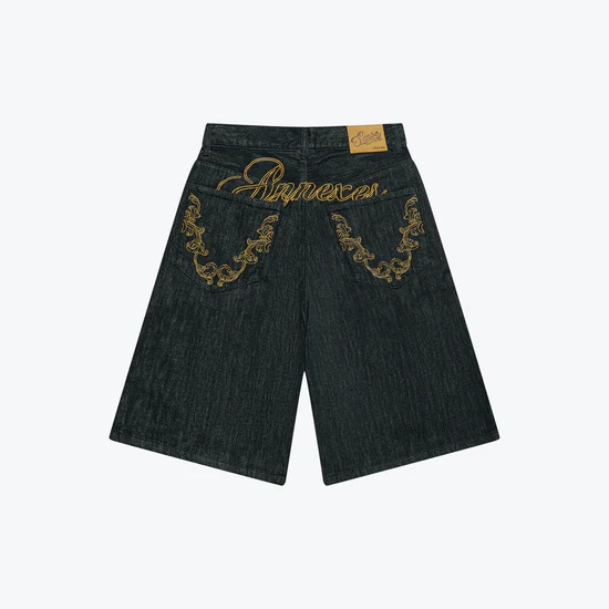 Sense Embroidered NonFade Jorts - Indigo | L26-06