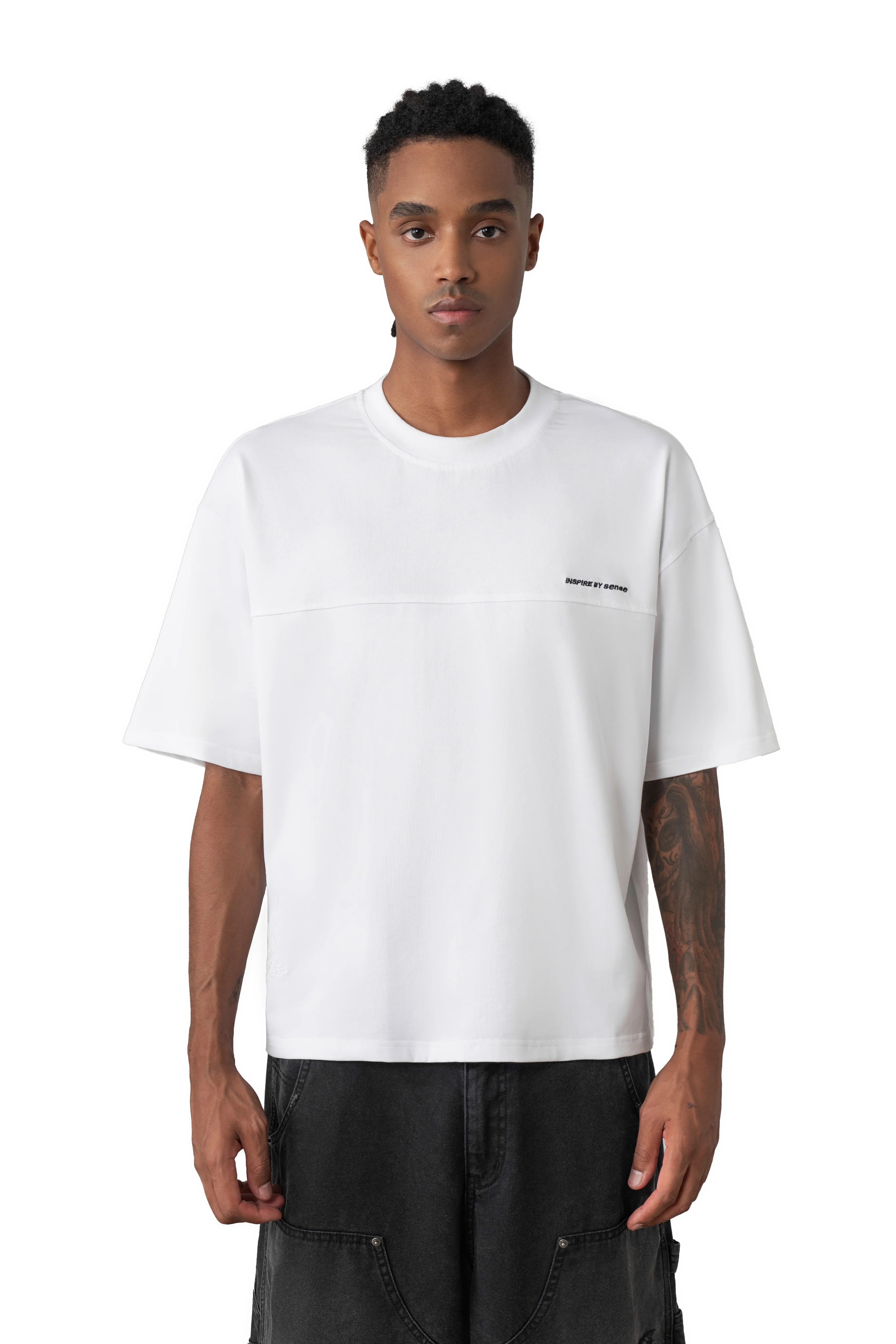 Sense Standard Boxy Fit SS - White | M26-T05
