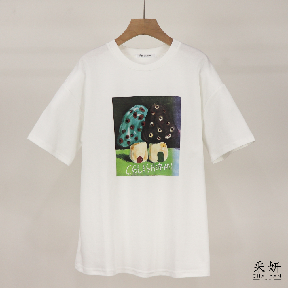 水鑽香菇短袖上衣