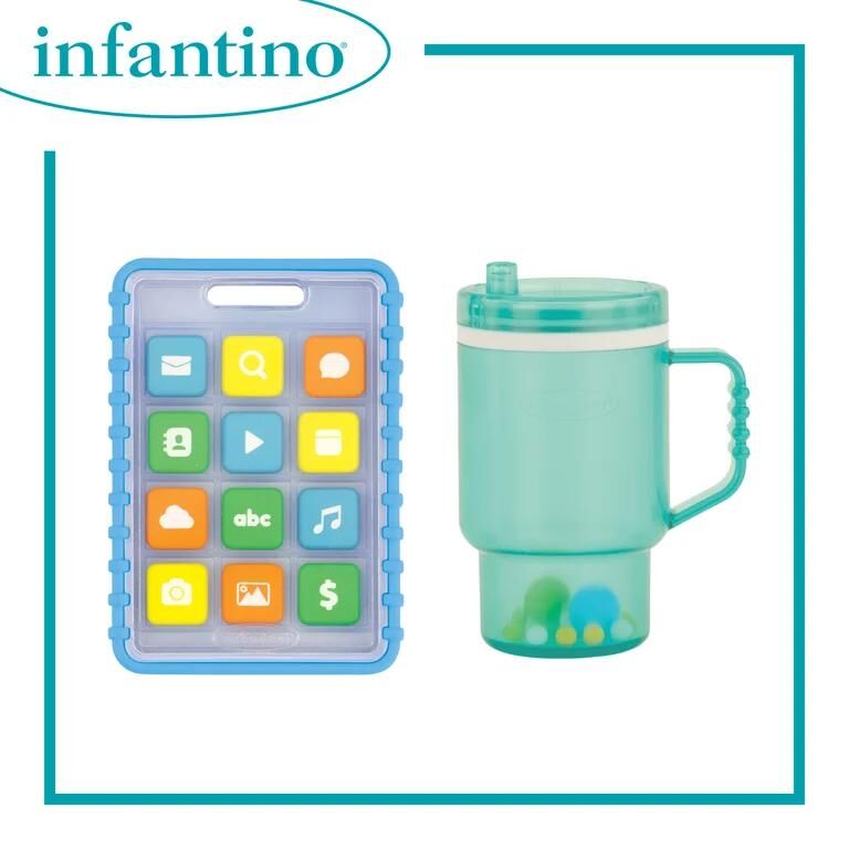 INFANTINO 小小潮流搖鈴玩具(1套2件)