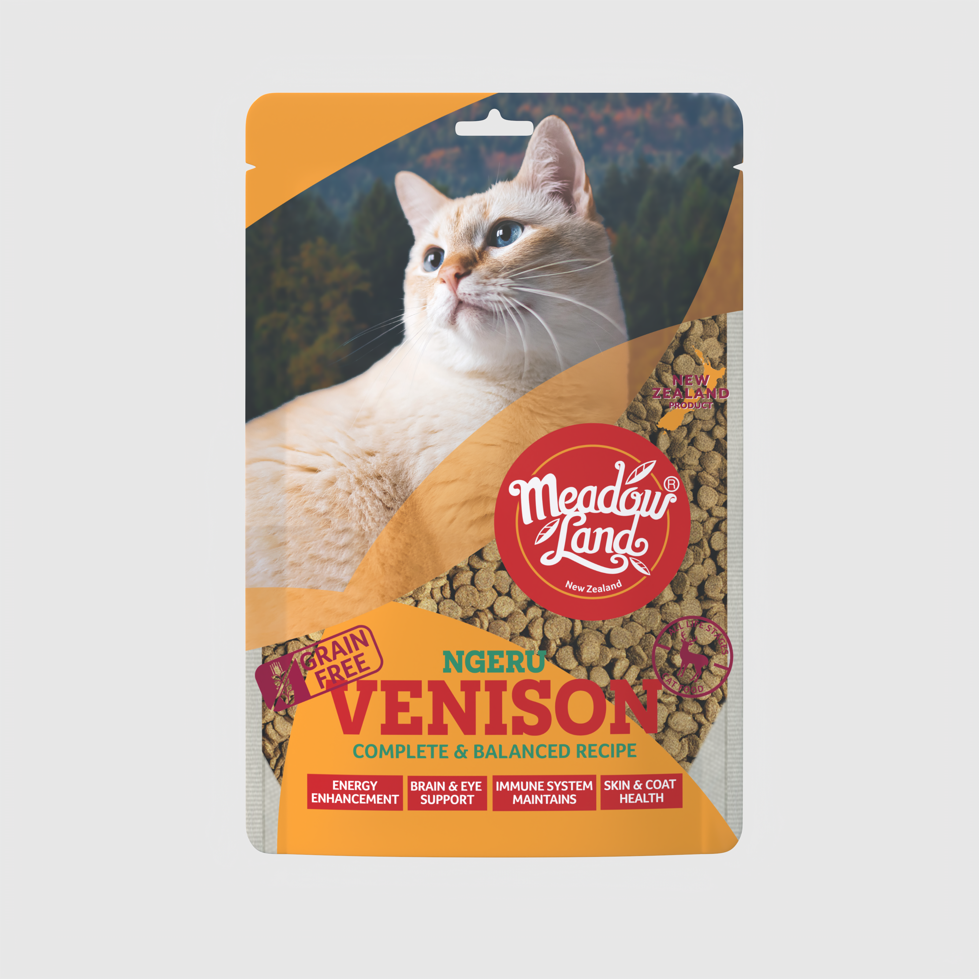 Meadowland | 新西蘭全天然無穀物 鹿肉味 全貓糧 1.81kg