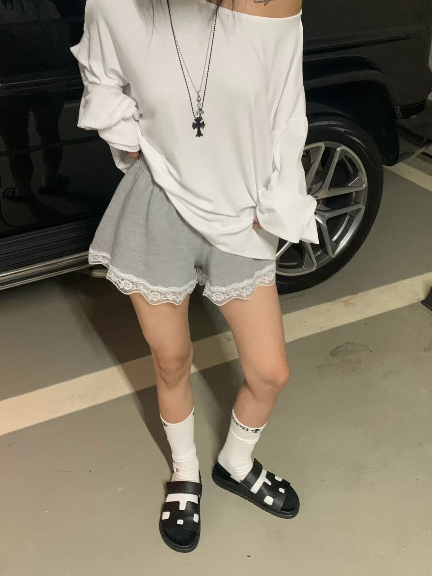 法式慵懶短褲
