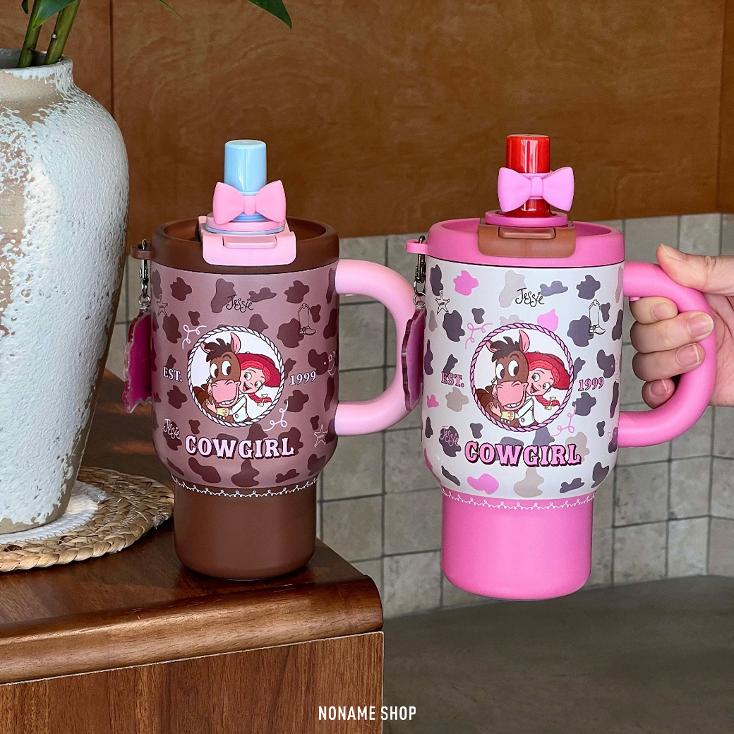 DISNEY 迪士尼 玩具總動員 牛仔 翠絲限定 小冰壩 豹紋 保溫杯 雙飲杯 750ML
