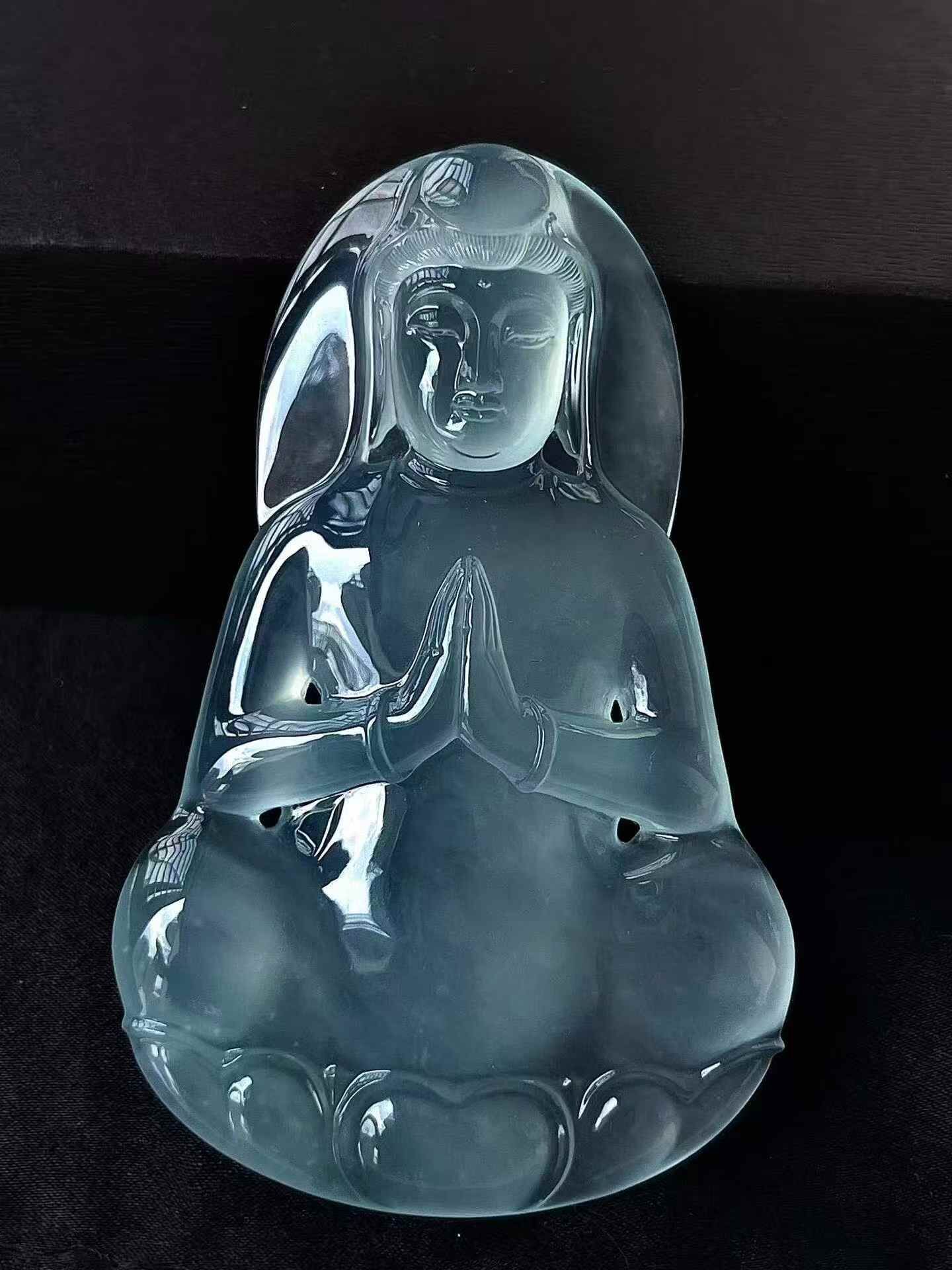 翡翠觀音,天然翡翠A玉, 緬甸玉, Jade, Jadeite