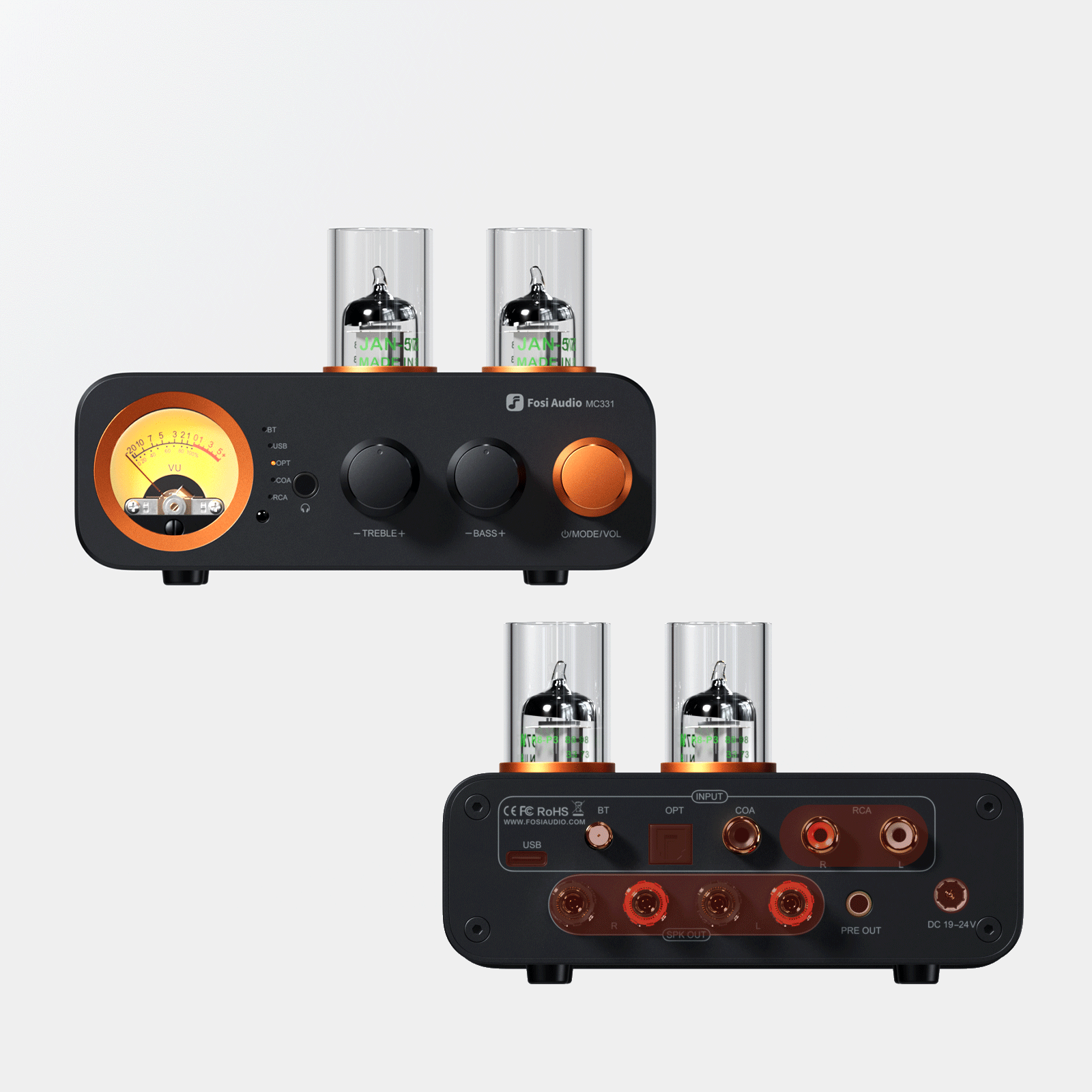 Fosi Audio MC331 Tube Integrated Bluetooth Amplifier