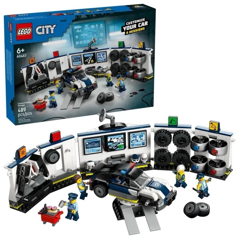【玩具研究中心】LEGO 樂高 城市系列 客製化警車車庫 60457