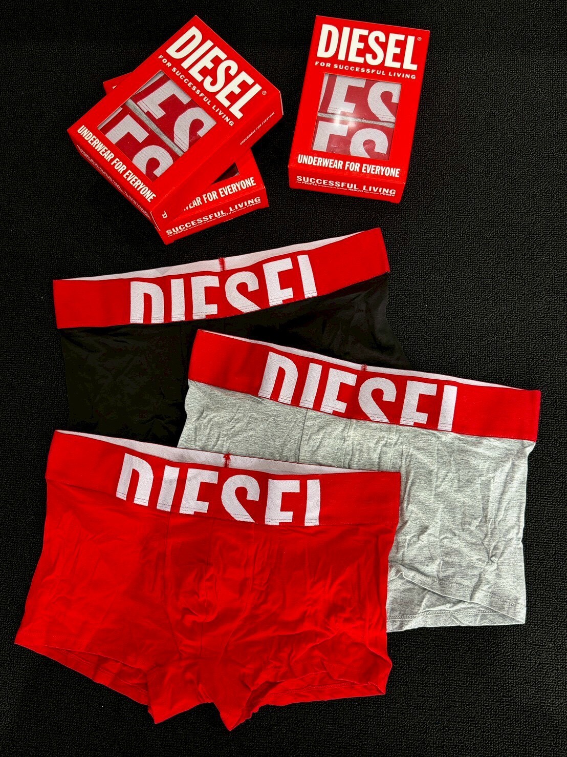 現貨最低 DIESEL 字體大Logo內褲組 四角褲 三入一組