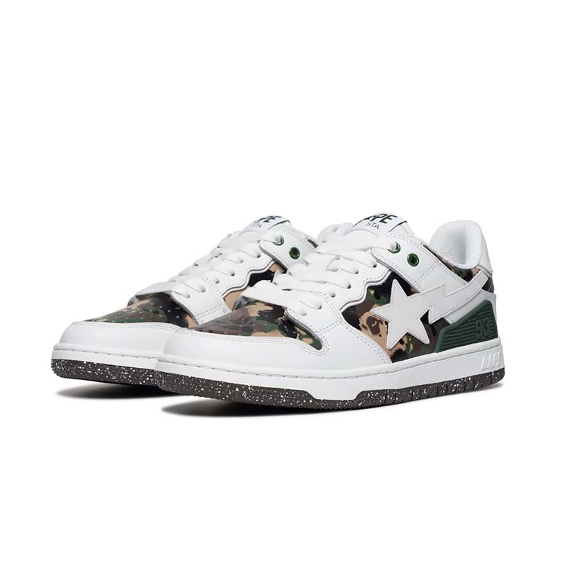 A Bathing Ape BAPE SK8 STA #2 M1 迷彩拼色 流星鞋 白色 休閒鞋 男鞋 1L30191314-WE [台灣現貨]