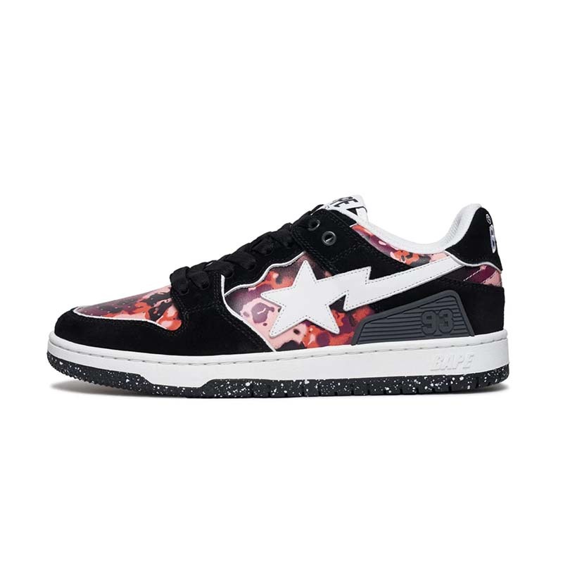 A Bathing Ape BAPE SK8 STA #3 迷彩拼色 流星鞋 黑色 休閒鞋 男鞋 1L30191315-BK [台灣現貨]