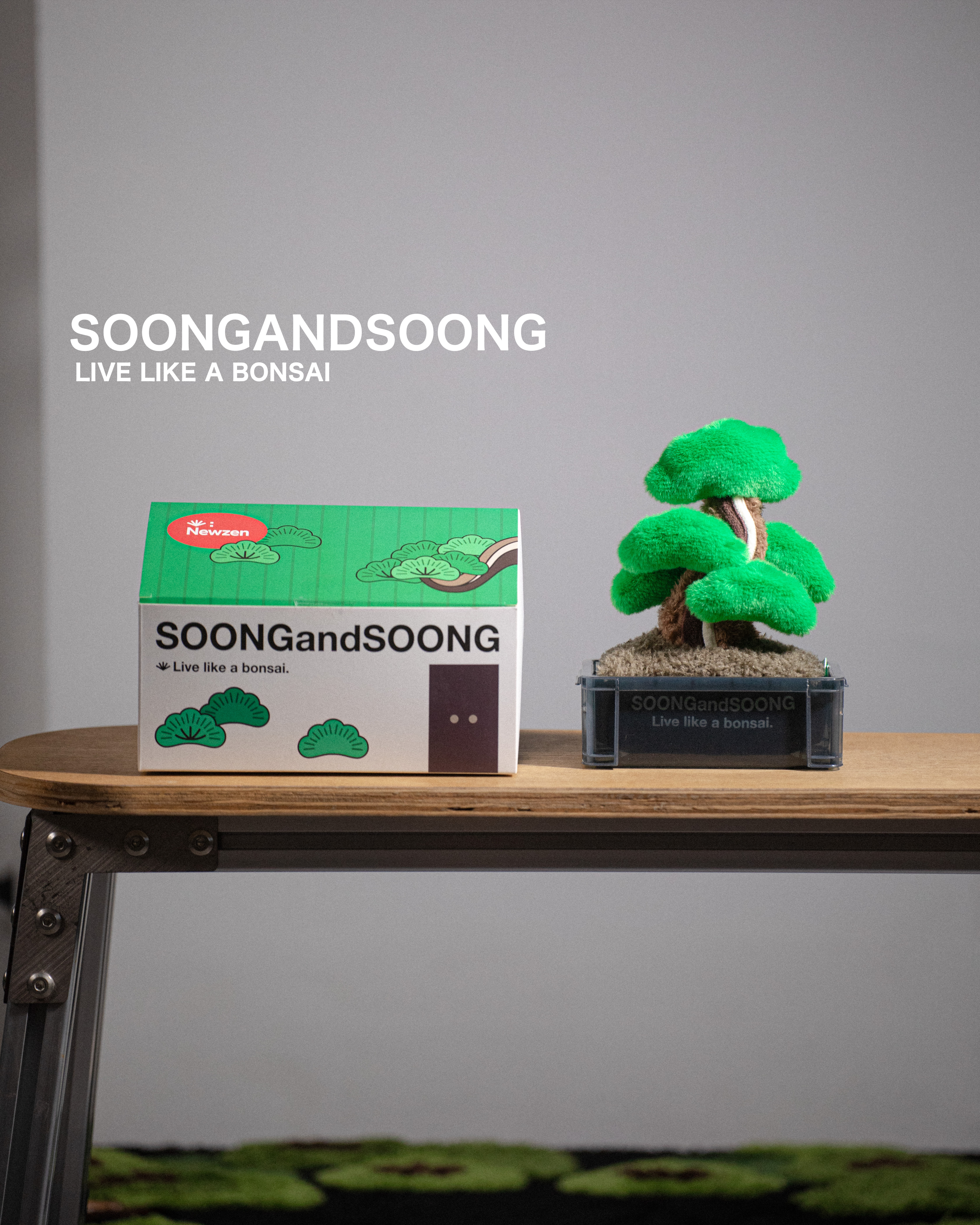 XIETU's Bonsai系列 — 迷你松毛絨盆栽擺件禮物🎁