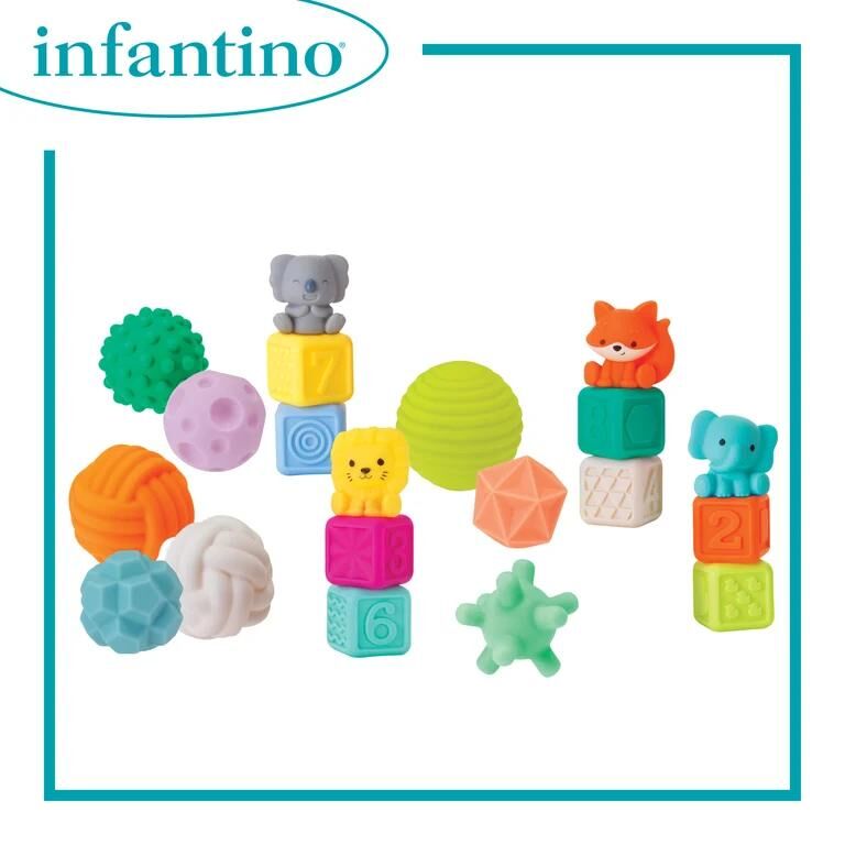 INFANTINO 超柔軟堆疊玩具套裝
