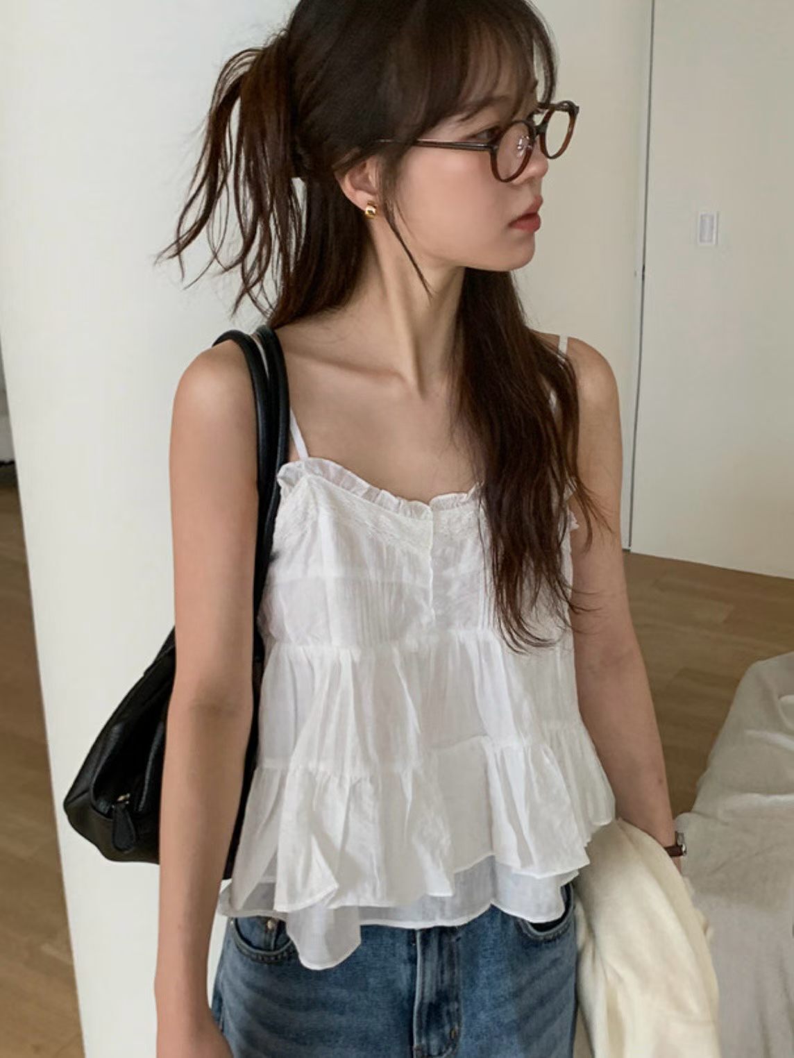 HU6304 仙女系荷葉蛋糕背心