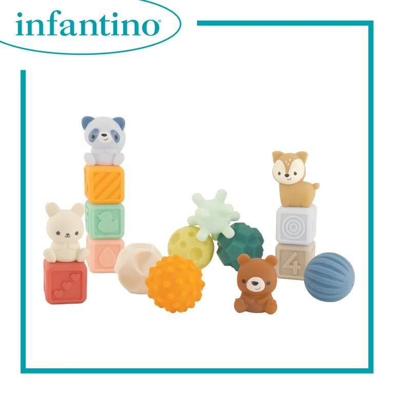 INFANTINO 多種質感玩偶套裝