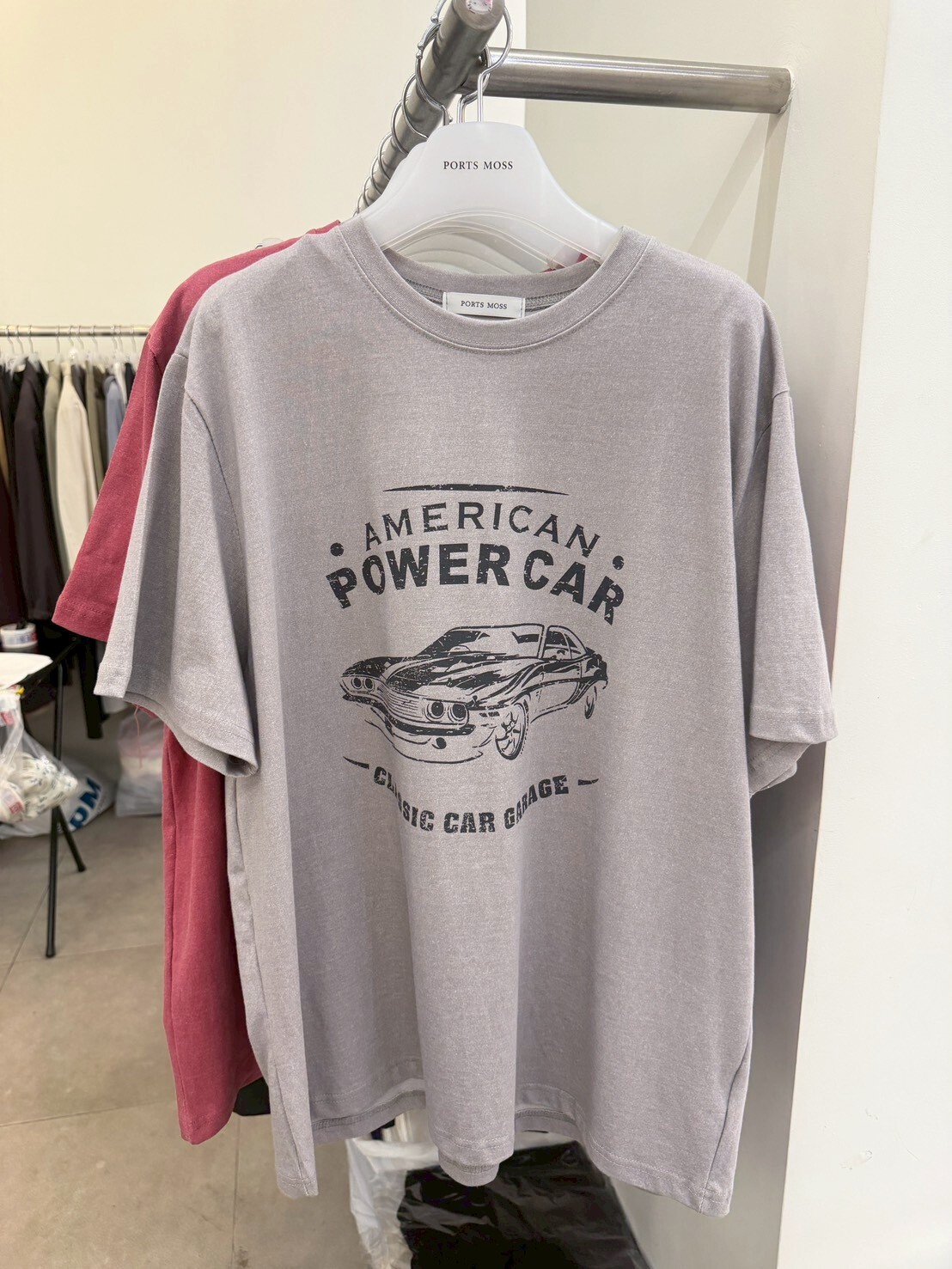 #AH91美式POWER CAR T(墨/紅/灰)