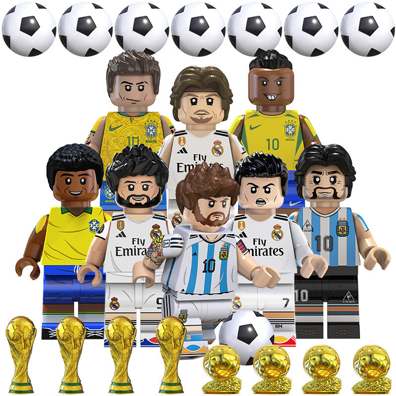 Sport Soccer Football Series Custom Minifigures fit Lego TV6509