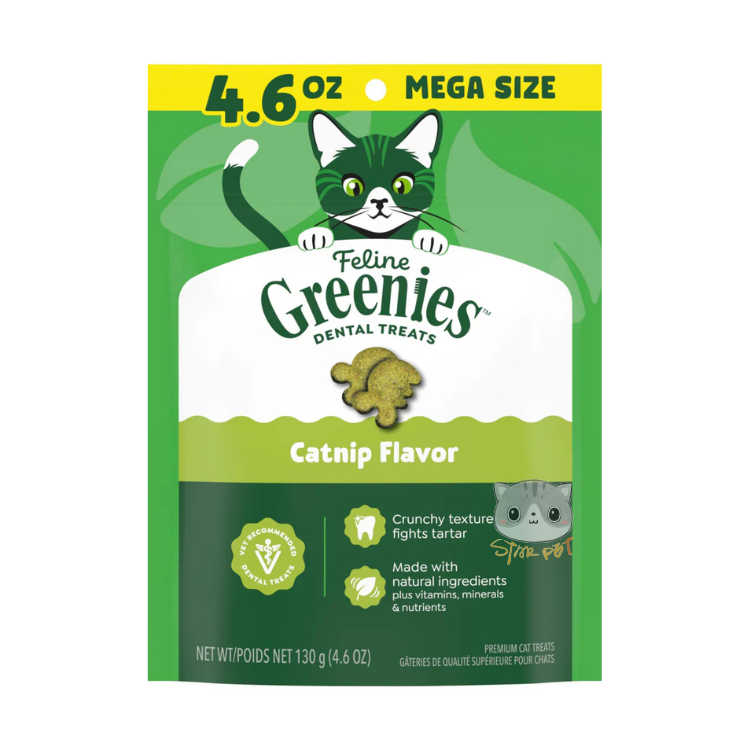Greenies 貓咪潔齒餅 貓草味 4.6oz