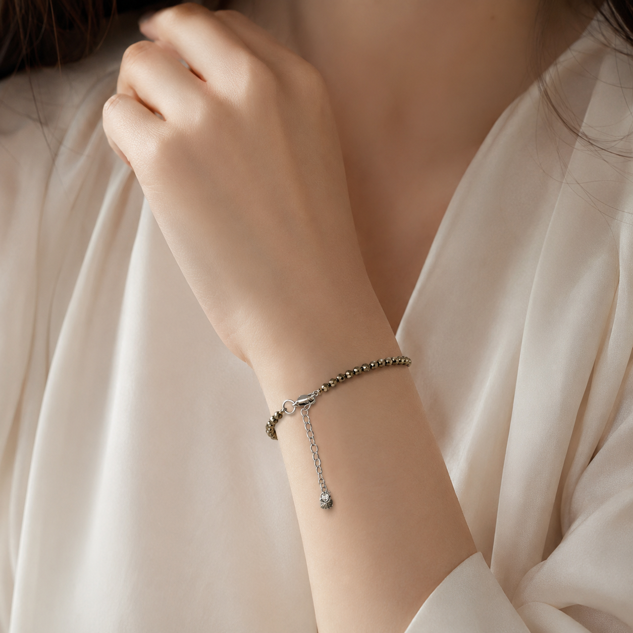 Faceted Pyrite Bracelet