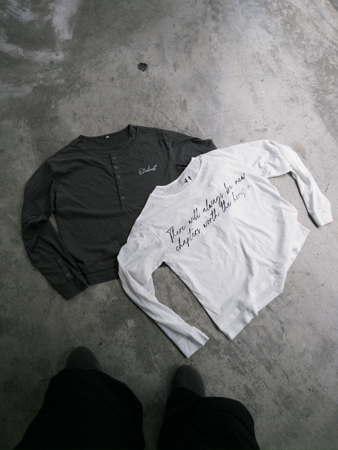 E’TREALOUEST EAL Double-Layered Long-Sleeve Polo Shirt 雙polo 薄長袖