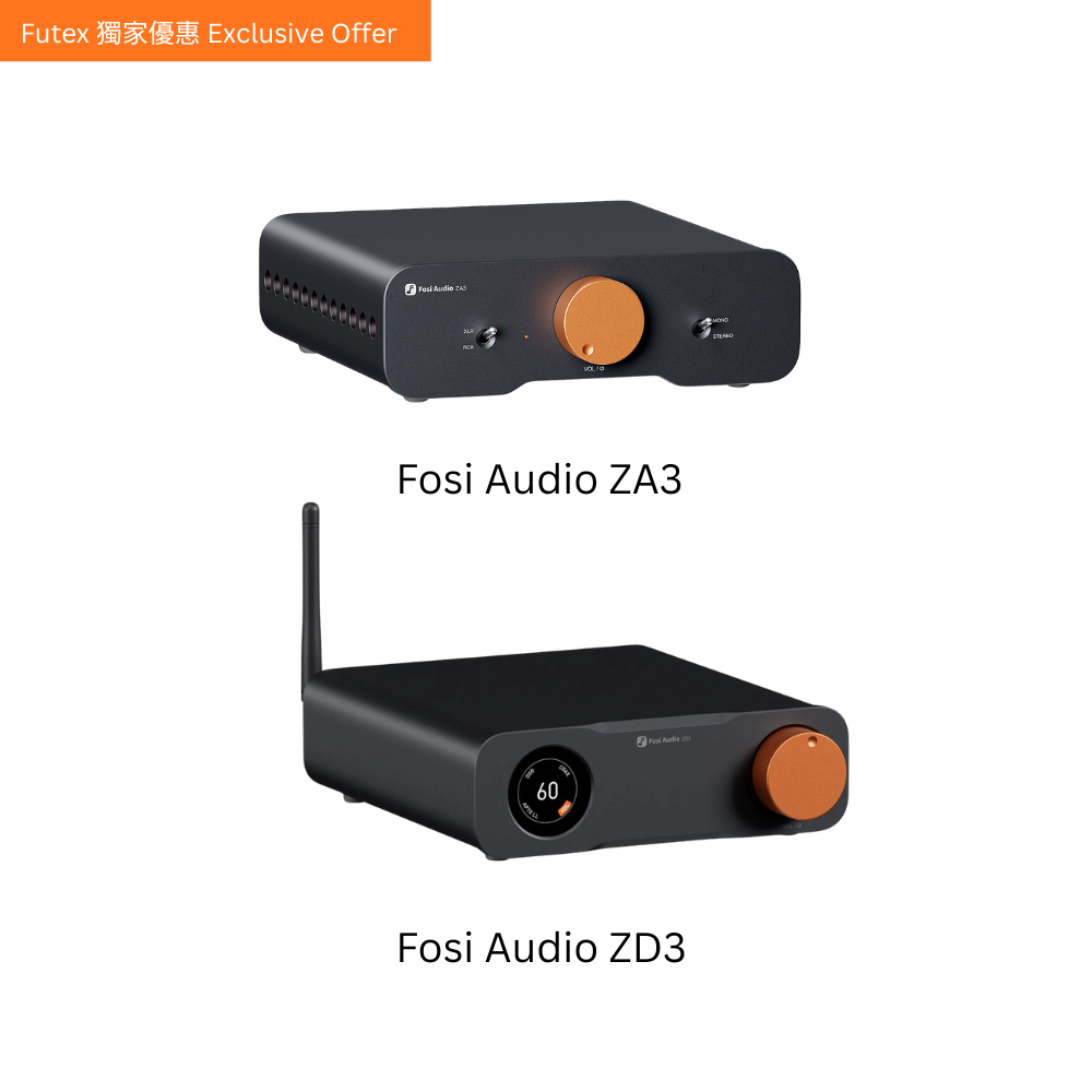 【FUTEX獨家優惠】Fosi Audio ZA3 平衡功率放大器+ZD3 平衡立體聲解碼器