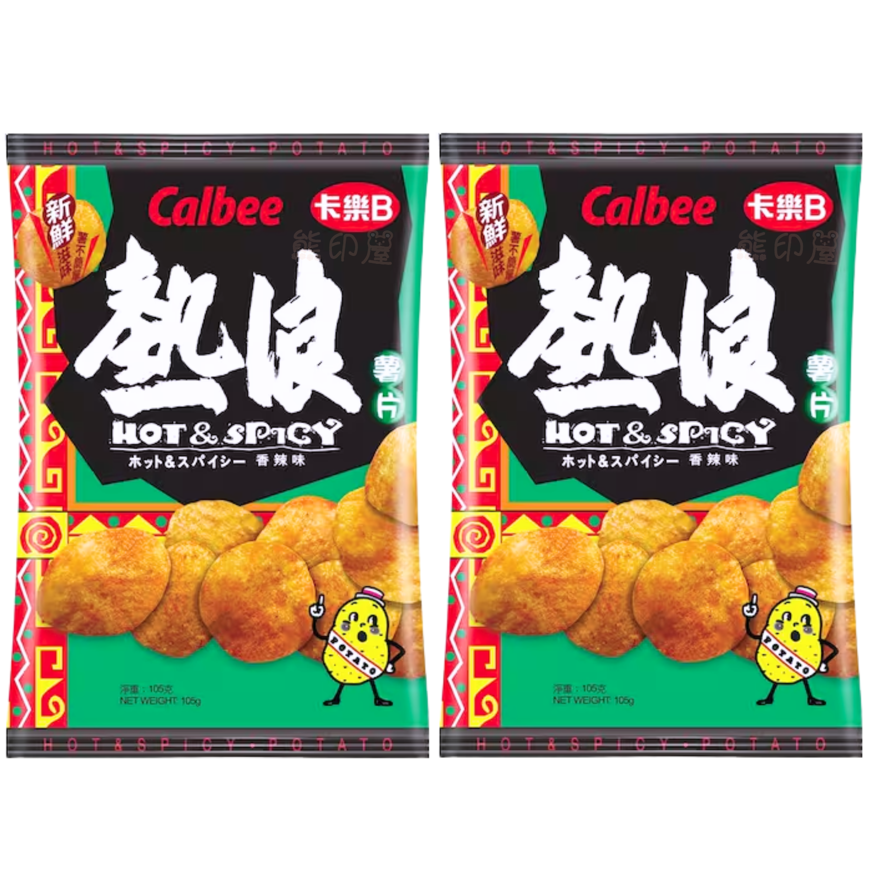 卡樂B熱浪薯片(大包裝)105G X 2