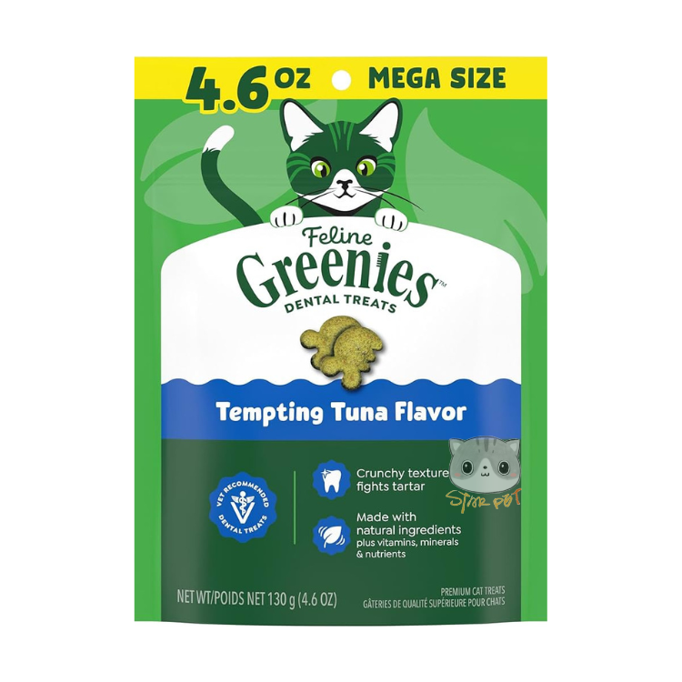 Greenies 貓咪潔齒餅 - 吞拿魚味 4.6oz